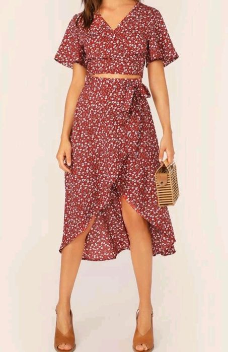 Komplet spódnica z bluzką S