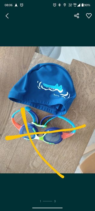 czepek do pływania dla dzieci Decathlon