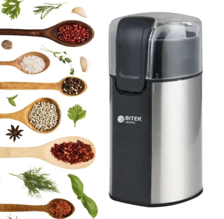 Кавомолка роторна подрібнювач BITEK BT-6813 кофемолка измельчитель