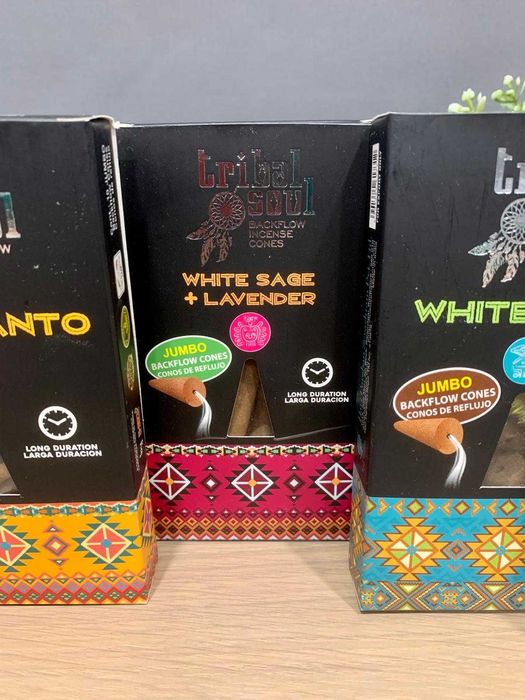 Conjunto de 5 packs de cones de incenso de refluxo