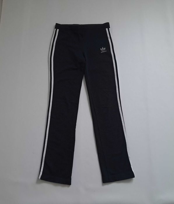 Подростковые женские спортивные чёрные штаны Adidas M
