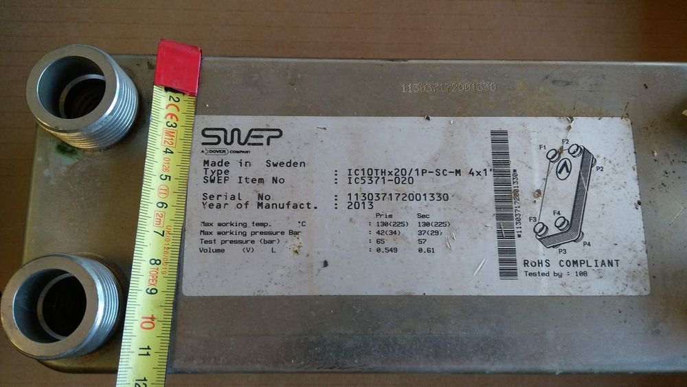 wymiennik 30kw swep ic10th×20/1p-sc-m 4x1"  : ic5371-02