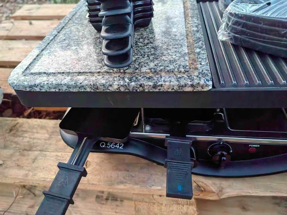 Raclette / Grelhador Qilive Q.5642 para 8 pessoas – Pedra + Grill