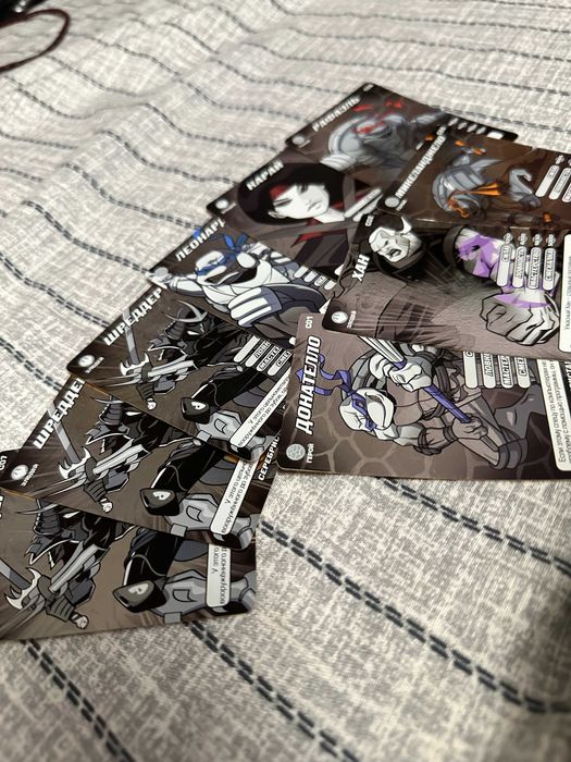 Серебрянные карточки Черепашки Ниндзя