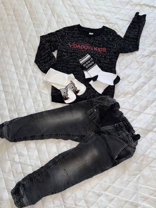 Пакет теплых вещей утепленные джинсы, слип,термо белье,комбинезон