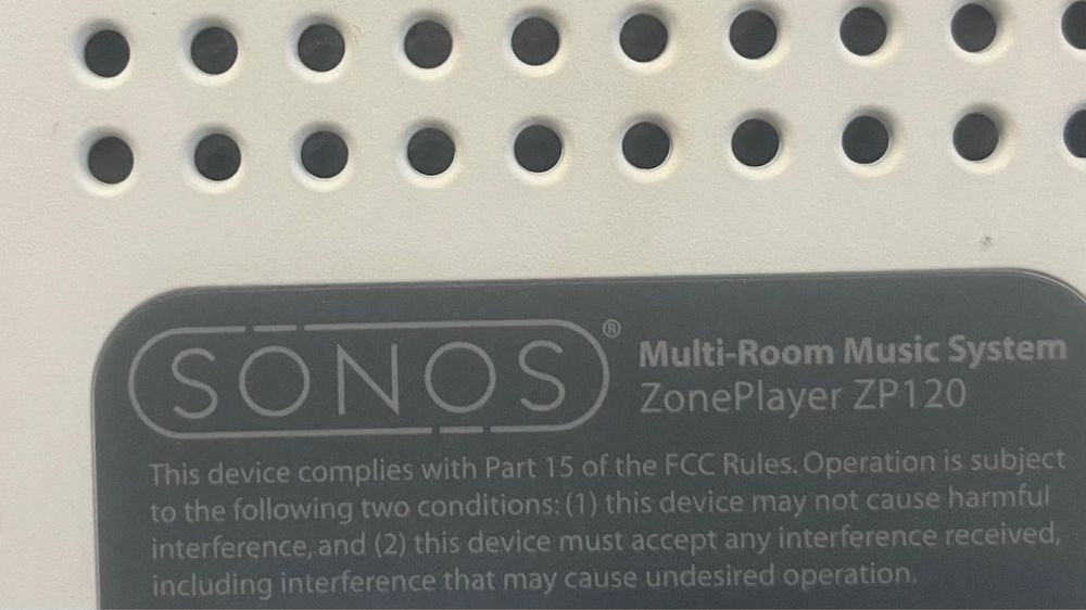 SONOS Multi-Room Music System ZonePlayer ZP120