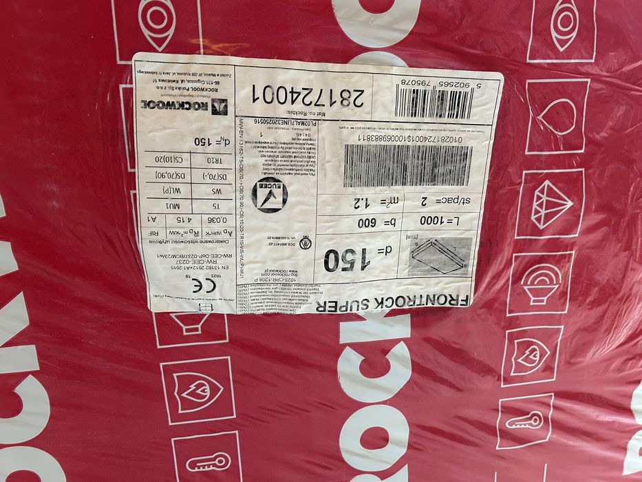 Welna elewacyjna FRONTROCK SUPER Rockwool 15 cm 1.8 m2