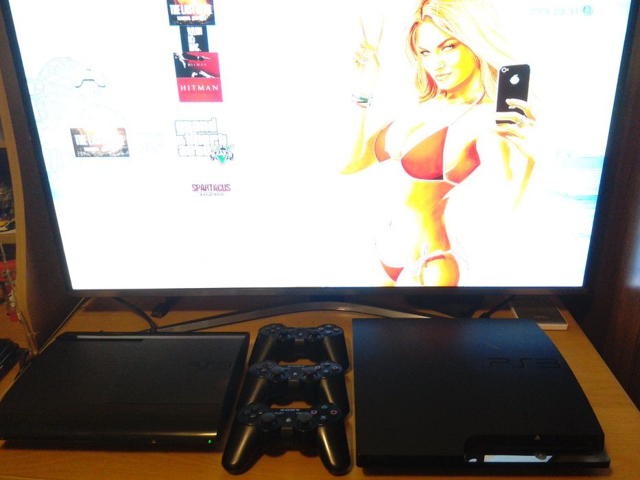 PS3Slim(Online-GTA5,ОбменПриставки/Игр-UFCMKTekkenMInecraftLego)+2джоя
