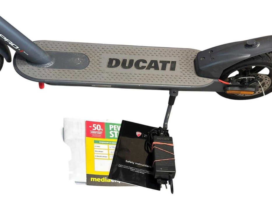 Hulajnoga elektryczna Ducati Pro Evo Safe Ride Gwarancja