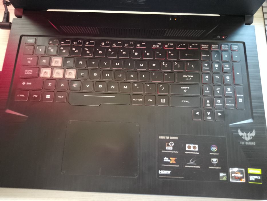 Laptop gamingowy ASUS AMD RYZEN 7 , GTX 1660 TI 6gb
