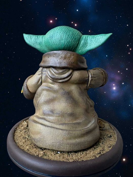 Мініатюра, Фігурка "Grogu", розмір 150 мм, високоякісний 3д друк