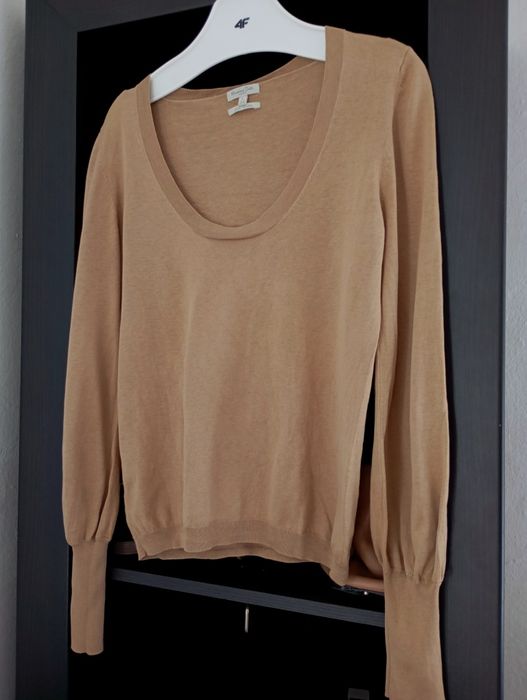 MASSIMO DUTTI M-L niesamowity włoski sweterek jedwab i bawełna