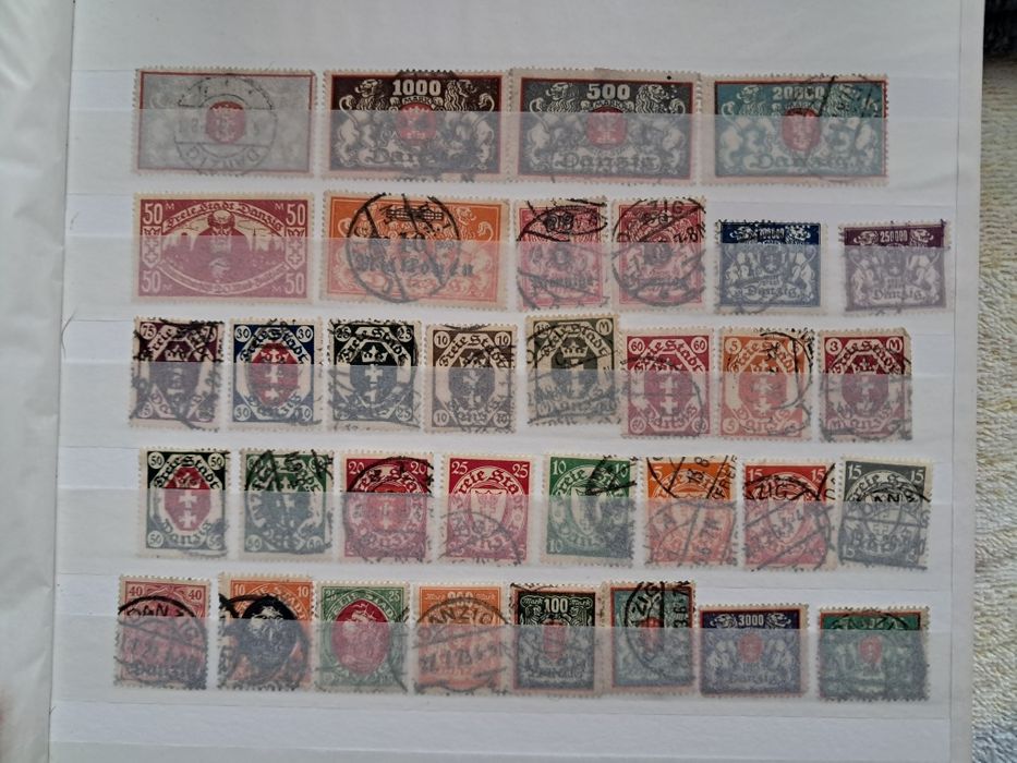 Zestaw znaczków kasowane wmg