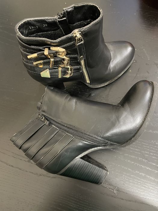 Buty zimowe na obcasie