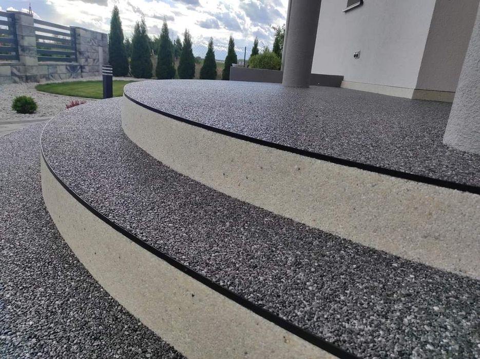 Kamienny dywan Tarasy schody balkony podjazdy