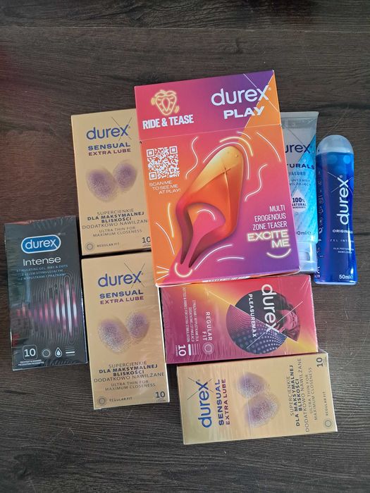 SUPER zestaw Durex! Prezerwatywy, multistymulator i nie tylko! TANIO!