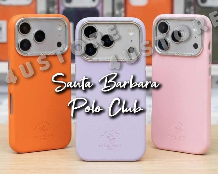 Чехол Santa Barbara Polo Phyllis Magsafe на iPhone 17 18 Pro кожаный премиум чохол шкіряний преміум на айфон з магсейв поло