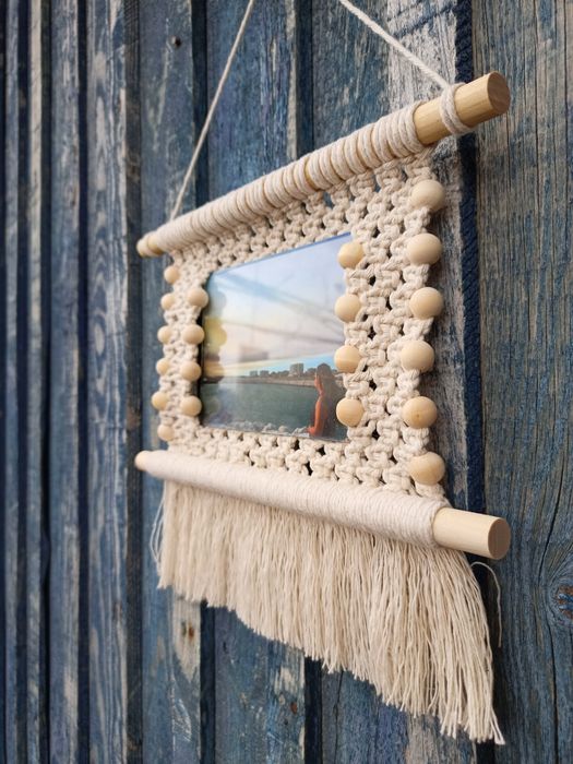Moldura em Macramé