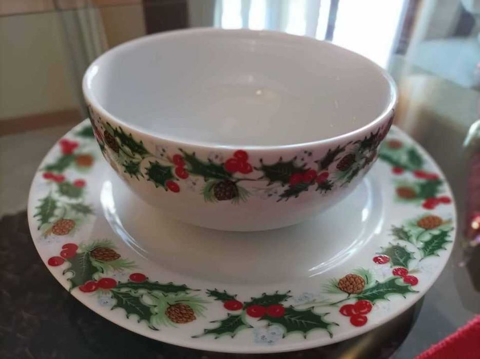 NATAL* Serviço Porcelana Jantar **NOVO** Venda Avulso (Vários Preços)