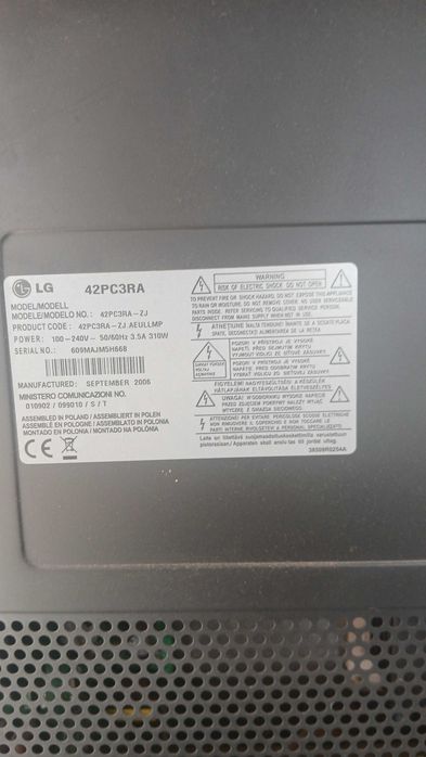 TV plasma grande