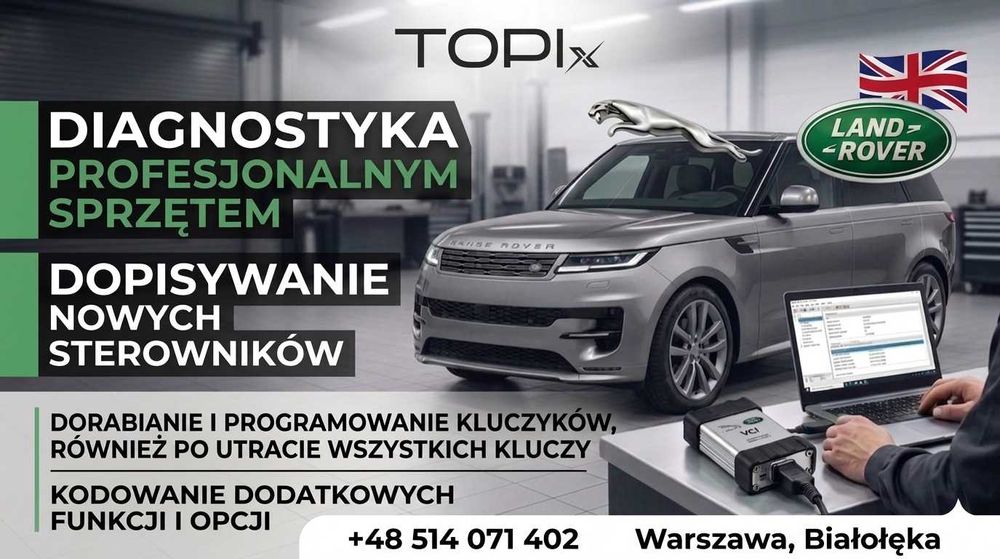 Land Rover / Jaguar JLR | Pathfinder  TOPIx Cloud | Kodowanie  Diagnostyka  USA→EU
