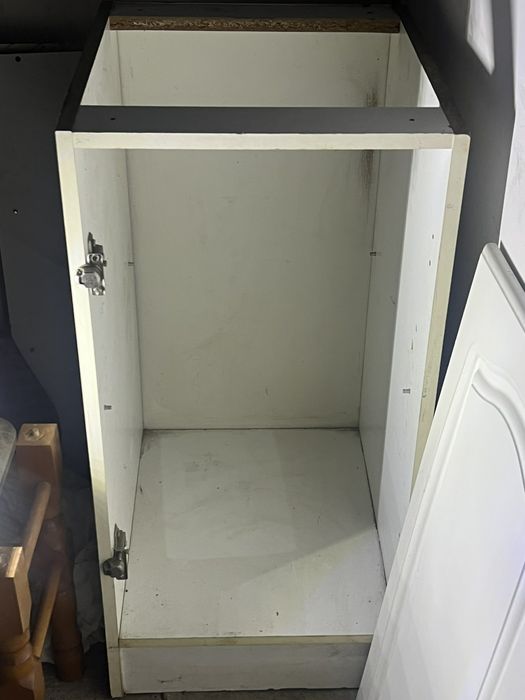 Тумба-полки белая