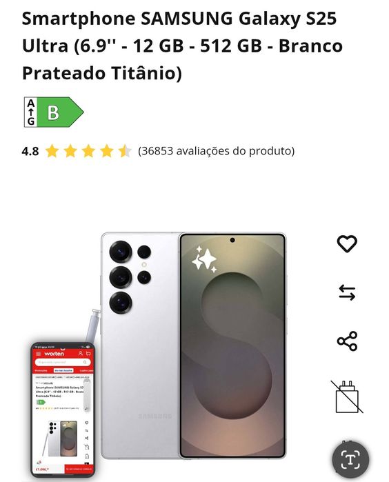 Troco ou vendo s25 ultra 512gb