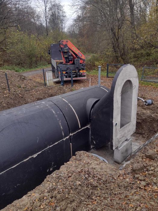 Piwnica betonowa ziemianka 2x350cm B30W8 solidna konstrukcja schody