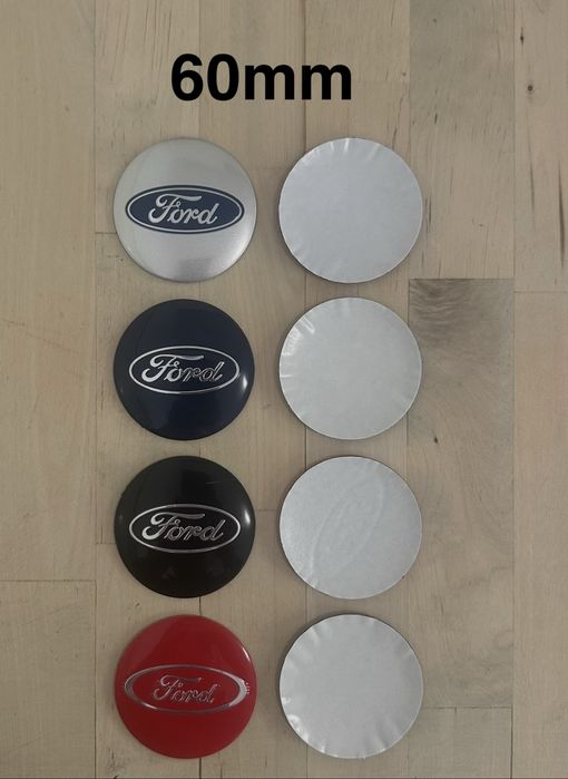 Conjunto 4 Centros Tampas Jantes Ford 54mm 56mm 60mm 63mm 65mm 68mm 75mm