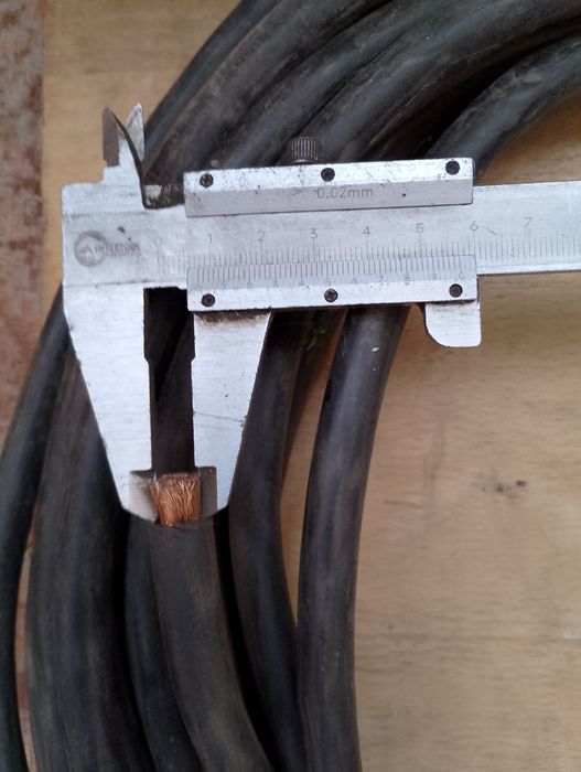 Кабель мідний 12.6м діаметр 8-12мм