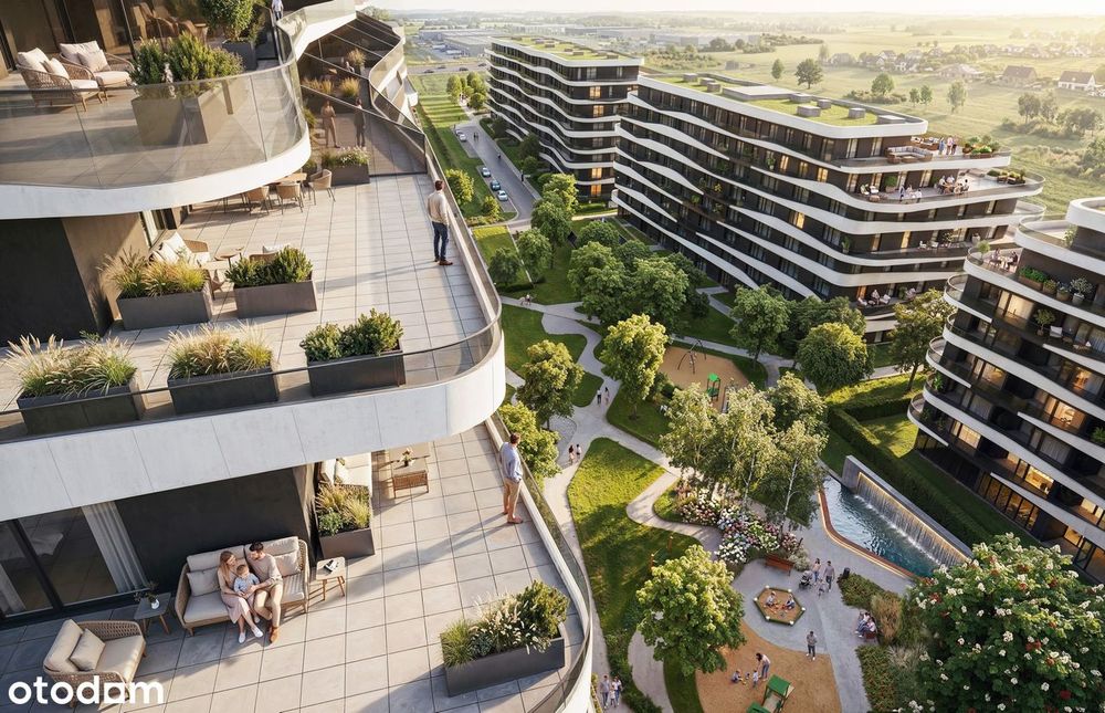 Mieszkanie M1 - 42.37 m² z dużym ogródkiem - 34,12 m² Nowa Inwestycja.