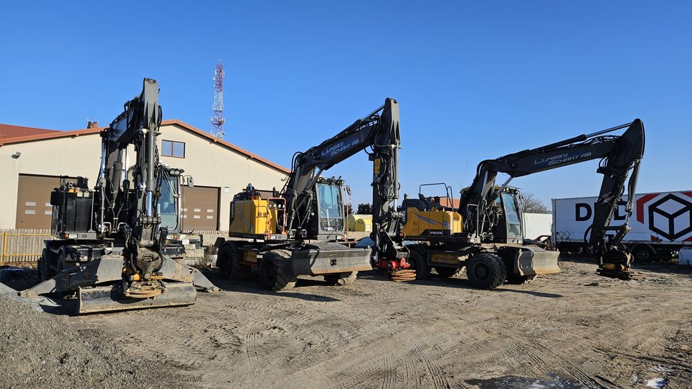 Wynajem koparki kołowej obrotowej volvo, CAT