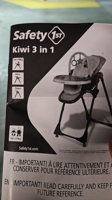Cadeira de refeição safety first