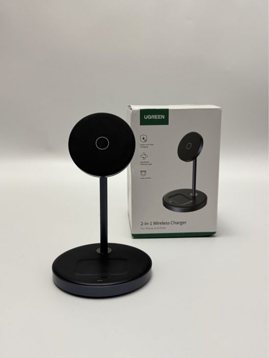 Магнітна бездротова зарядна станція UGREEN 2-в-1 20W