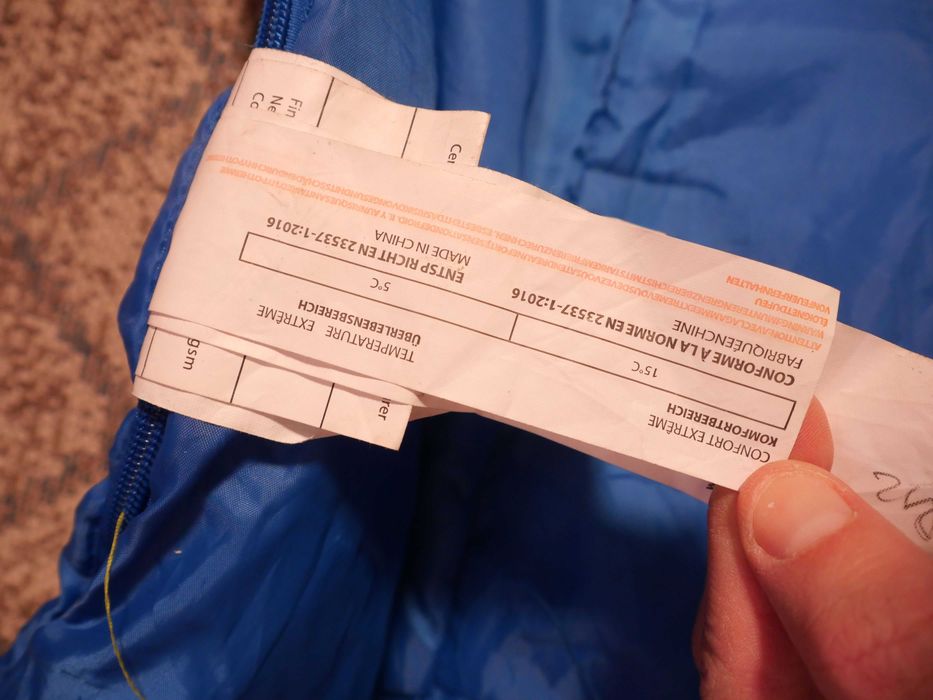 Фірмовий спальний мішок з Європи Mountain Warehouse від +5 до +15