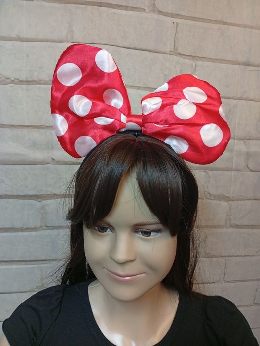 Strój karnawałowy myszka Minnie 98-104 + opaska