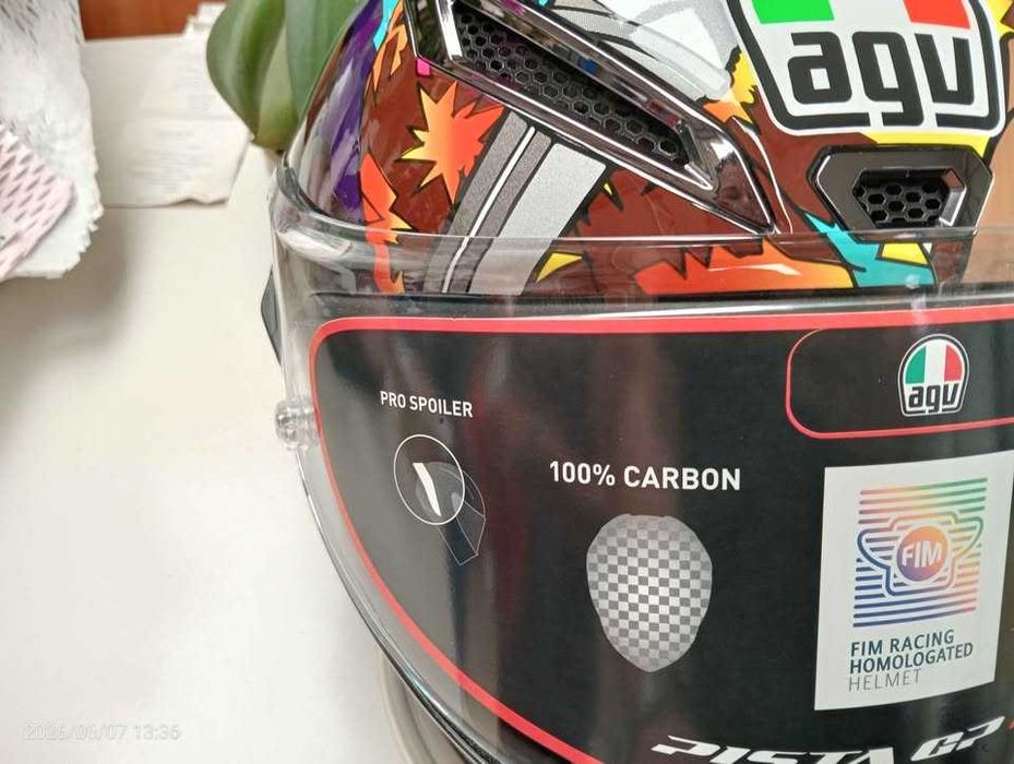 Capacete AGV pista GP RR franco Morbidelli Misano