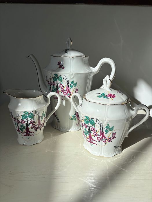 Вінтажний посуд Європа Англія сервіз чайник глечик