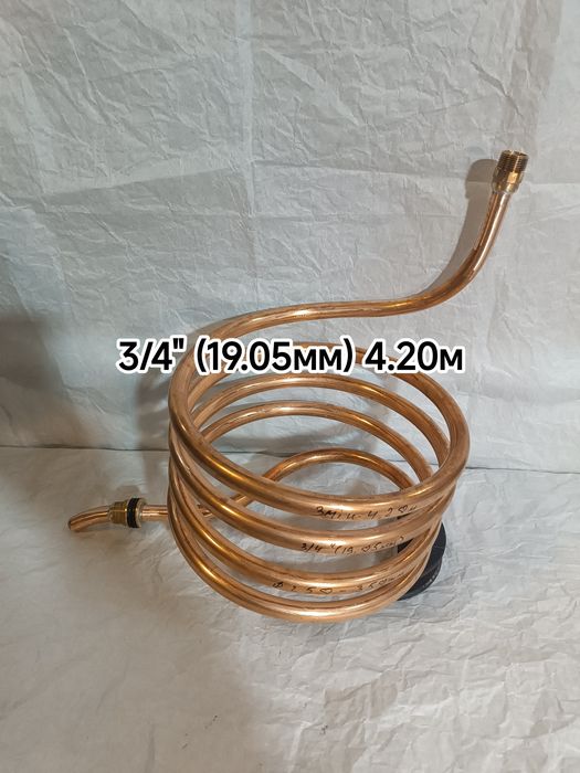 Комплект, змеевик, трубка медная ф19.05мм, дистиллятор, охладитель