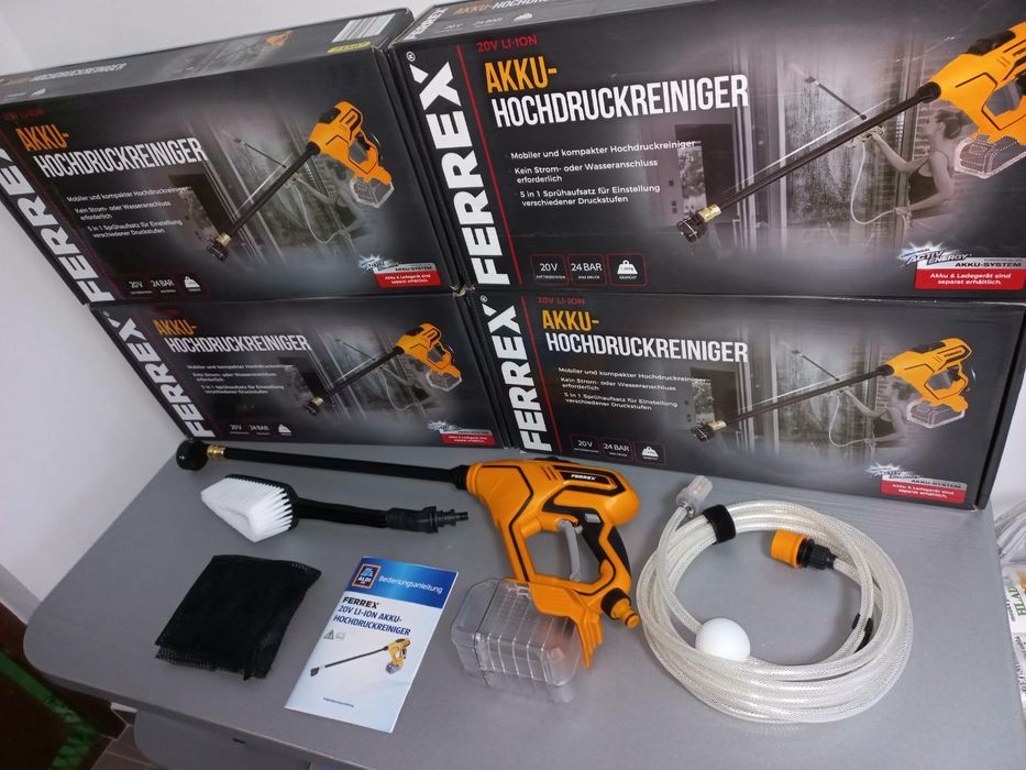 Акумуляторна мийка ferrex 20v мийка мойка