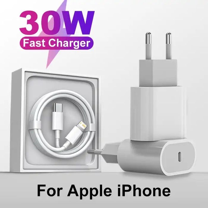 Carregador iPhone / adaptador para iPhone 16/15/14/13/12 FAST CHARGE
