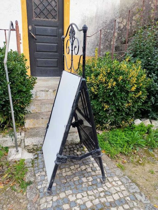 Expositor de rua único cartaz painel publicitário restauração café