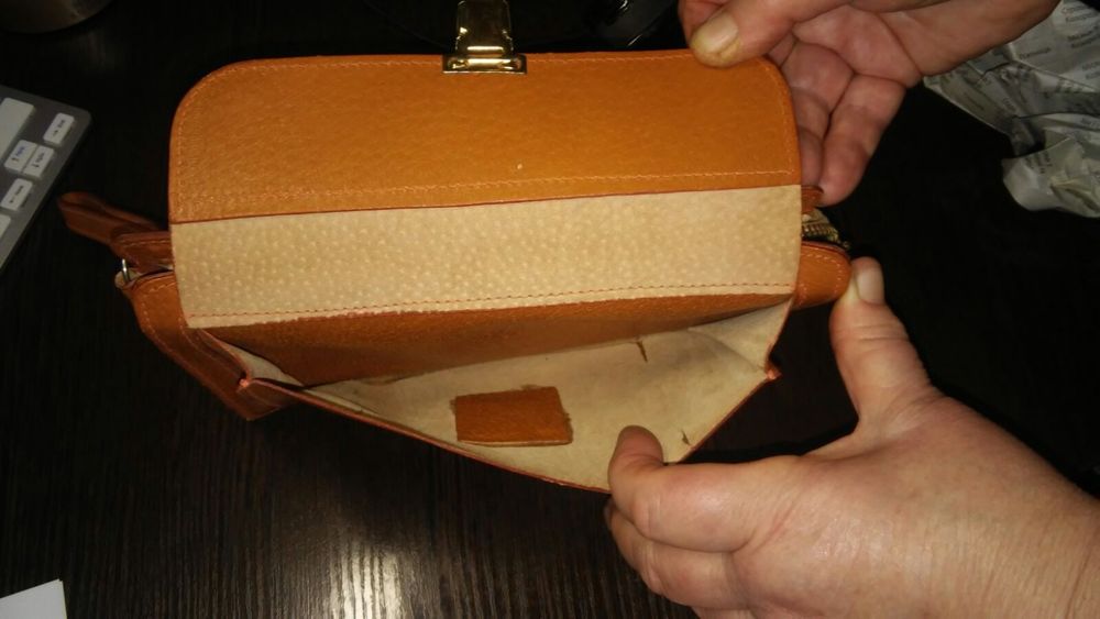 Сумка барсетка кожа