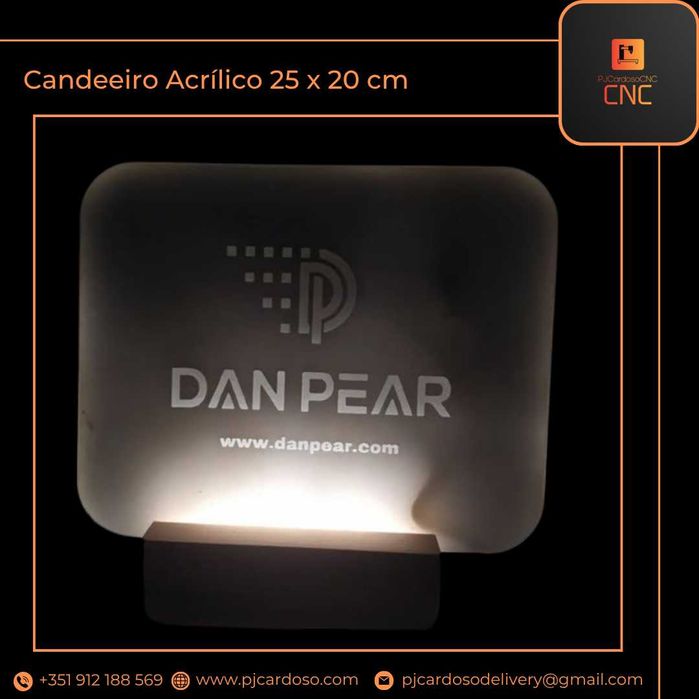 Candeeiro LED Personalizado 25 x 20 cm