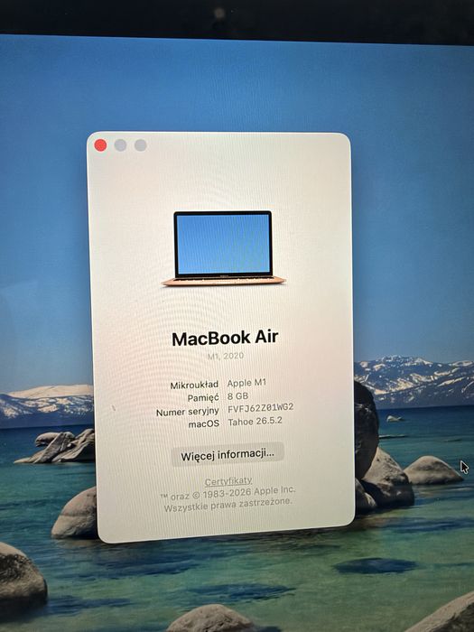 Apple MacBook Air M1 2020 8gb 256gb