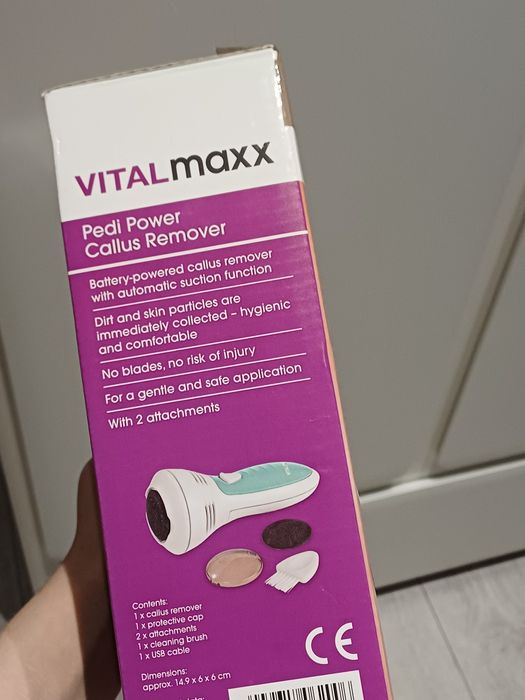 NOWY elektryczny pilnik do stóp Pedi Power Vitalmaxx