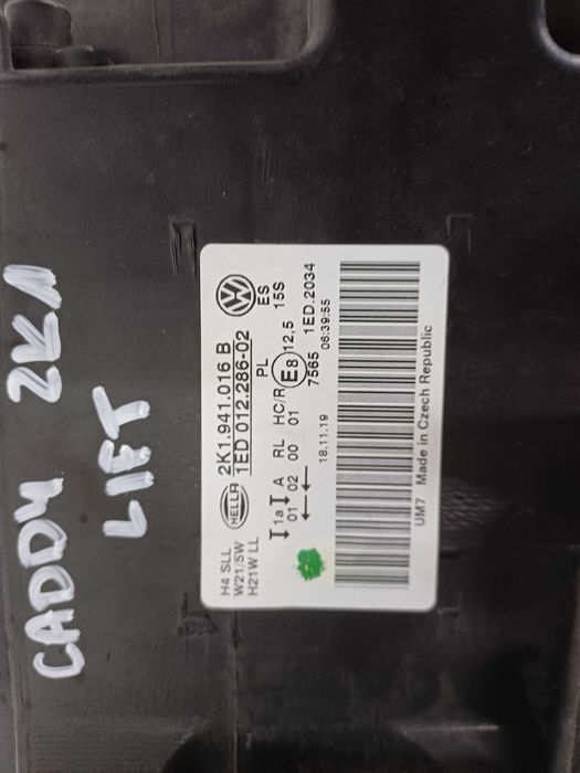 lampa prawa vw caddy 4 IV lift 2k194.1016b rok 15-19