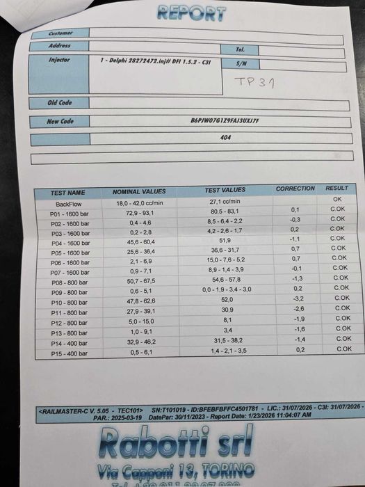 Injetores Mercedez Classe A