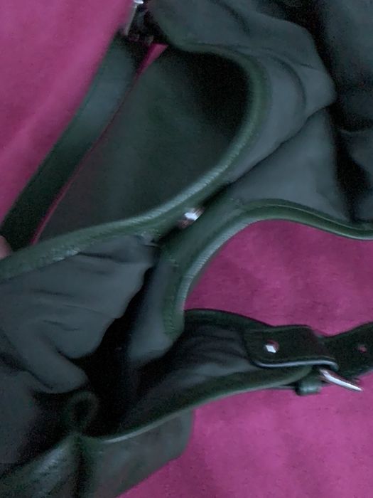 Сумка  Італія шкіряна зелений колір