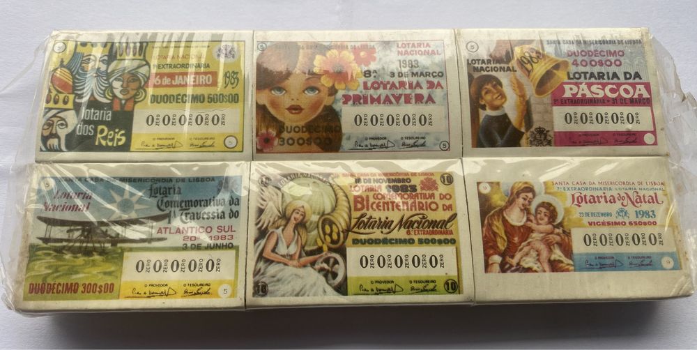 Conjunto 6 caixas fosforos coleção